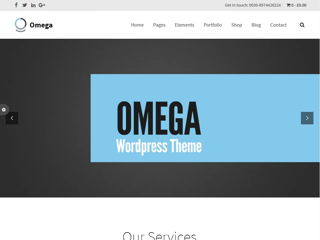 Omega - WordPress